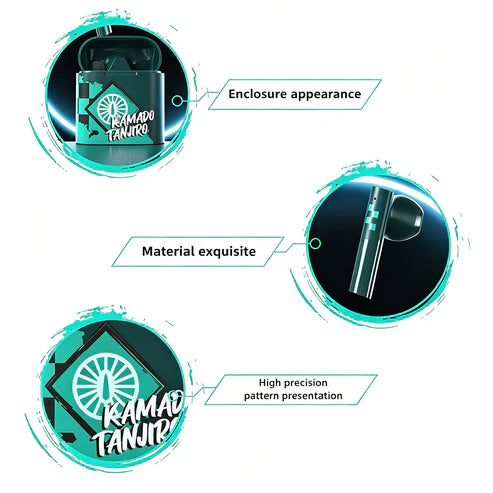 Demon Slayer Kamado Tanjiro Kamado Nezuko  True Wireless Bluetooth Earbuds